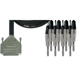 Cordial D-Sub Tascam/ 8x Stereo Klinke 6,3mm CFD 1,5 DVT