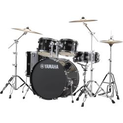 Yamaha Rydeen P2F5 Black Glitter Drumset inkl. Paiste Beckensatz