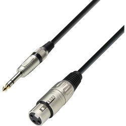 Adam Hall Cables K3 BFV 1000 XLR female 6,3 mm Klinke stereo 10 m