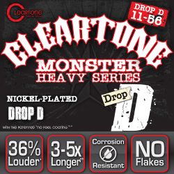 Cleartone 9456 Monster Heavy Series Drop D 011-056 Saitensatz E-Gitarre