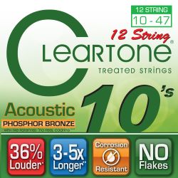 Cleartone 7410-12 Phosphor Bronze Saiten 12-String Westerngitarre 010-047