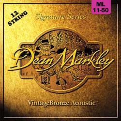 Dean Markley 2204 ML Sign. Vint. Bronze Saitensatz 12-String Westerngit. 011-050
