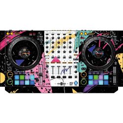dj-skins - Pioneer DJ DDJ 1000 Synthwave Mizucat Black Skin