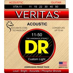 DR Veritas Acoustic Guitar Saiten Custom Light .011-.050