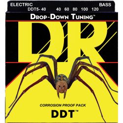 DR DROP-DOWN TUNING Bass Saiten 5-String Light .040-.120