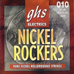 GHS Nickel Rockers Electric Guitar String Set, Light, .010-.046