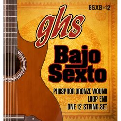 GHS Bajo Quinto, Acoustic Guitar String Set, Loop End 12 String, 024-092