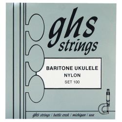 GHS SET 100 Black Nylon DGBE Saiten f. Bariton-Ukulele