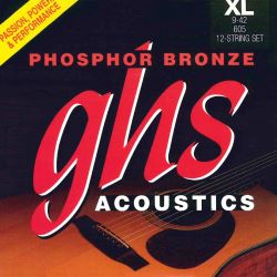 GHS Phosphor Bronze Acoustic Guitar Satz 12-Saiter Extra Light 009-042
