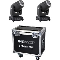 Involight 2x LED MH77B im Flight Case