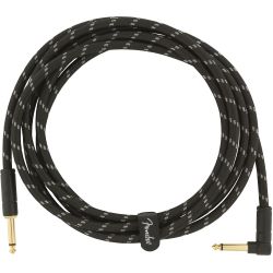 Fender Deluxe Serie Instrument Cable 3m Black Tweed