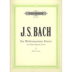 Edition Peters - Das wohltemperierte Klavier 1 BWV846-869 - J.S. Bach