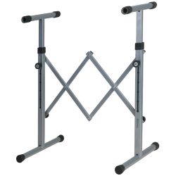 Euromet GSP-Ständer kurze Version silber Keyboardstativ