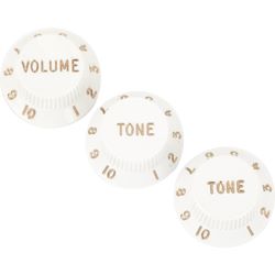 Fender Stratocaster Potiknopf-Set weiss (3 Stück)