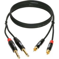 Klotz 2 Klinke mono / 2 Cinch 3 m KT-CJ300