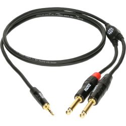 Klotz Klinke 3,5 stereo / 2 Klinke 6,3 mono 6 m KY5-600