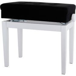 Gewa Pianobank Deluxe Compartment Weiss matt