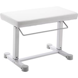 K&M 14080 Klavierbank Uplift Kunstleder reinweiß