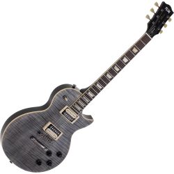 FGN Neo Classic LS 20 Custom Shop 10th Ann. Trans Black E-Gitarre+Gigbag B-Ware