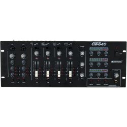 OMNITRONIC EM-640B Stereo Rack Mixer