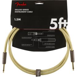 Fender Deluxe Cable straight 1,5m Natural Tweed