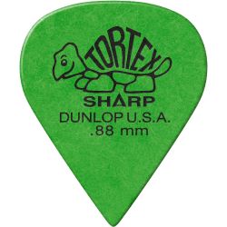 Dunlop Tortex Sharp 0,88 grün, 12er Pack