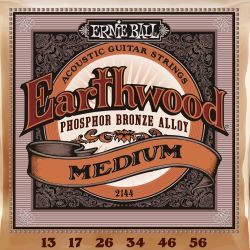 Ernie Ball EB2144 Akustik, Earthwood Phosphor Bronze, Medium 13-56