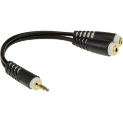 Klotz 3,5 mm Klinke stereo / 2x 3,5 mm Klinkenbuchse stereo 0,2m AYB-4
