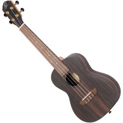 Ortega RUEB-CC-L Ebony Series Linkshänder Konzert-Ukulele inkl. Gigbag
