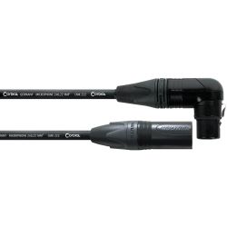 Cordial XLR female 90° / XLR male Neutrik 1m CPM 1 FRM
