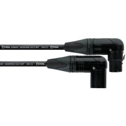 Cordial XLR female 90° / XLR male 90° Neutrik 0,5m CPM 0,5 FRMR