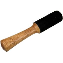 Klangschalen-Schlägel Leder 20x4 cm schwarz