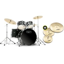 Mapex Tornado Pro Pack Drum Set Zildjian Planet Z BK
