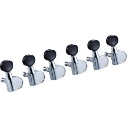 Ortega OTMEG6L-CR E-Gitarrenmechaniken-Set, 6 in line Chrom