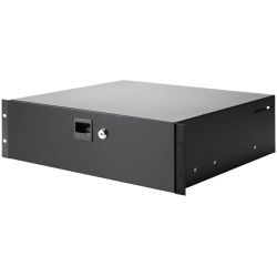 Adam Hall 87403 Rackschublade 3 HE Stahl schwarz