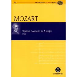 Eulenburg Studienpartitur - Klarinettenkonzert A-Dur KV622 (+CD) - W.A. Mozart