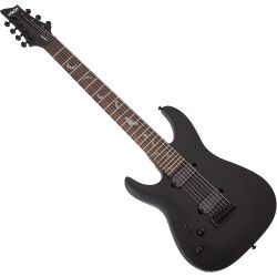 Schecter Damien 7 LH Satin Black 7-String Lefthand E-Gitarre