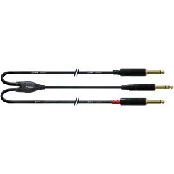 Cordial Klinke 6,3mm stereo / 2x Klinke 6,3mm mono CFY 3 VPP-LONG