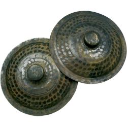 Handbecken mit Griff Vietnam Messing 25 cm (Paar)
