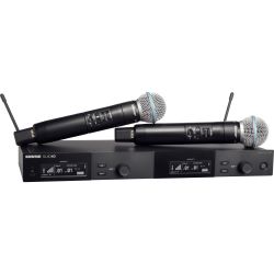 Shure SLXD 24DE/B58 Duales Handsendersyst. Beta 58  823-832 MHz & 863-865 MHz