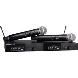 Shure SLXD 24DE/SM58 Duales Handsendersyst. SM 58  823-832 MHz & 863-865 MHz