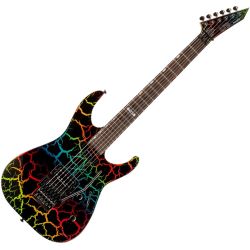 ESP Ltd MIRAGE DELUXE 87 Rainbow Crackle E-Gitarre