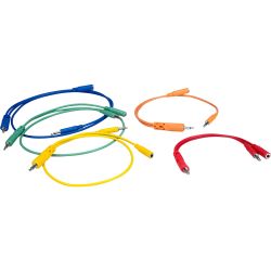 HOSA CMM-500Y-MIX Hopscotch Stack-Patchkabelset 3,5mm Mono (5 Stück)