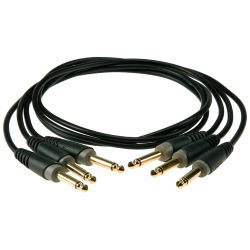 Klotz Klinke Patchkabel 0,15 m 3er Pack
