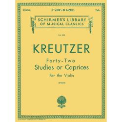 G. Schirmer - 42 Etüden oder Capricen - f. Violine - Rodolphe Kreutzer