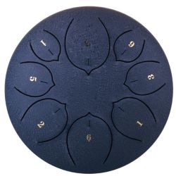 U-Turn TD8-8-MBL Midnight Blue C-Dur Pentatonik Tongue Drum inkl. Zubehör