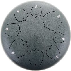 U-Turn TD12-8-MST Metallic Stone C-Stimmung Tongue Drum inkl. Zubehör
