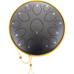 U-Turn TD14-15-HSI Hammered Silver C-Dur Tongue Drum inkl. Zubehör