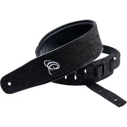 Ortega OSBY-1 Echtleder Gitarrengurt „byzantine black“