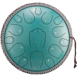 U-Turn TD14-15-TQBL Turquoise Blue C-Dur Tongue Drum inkl. Zubehör